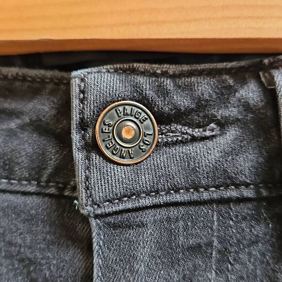 PAIGE Margot Ankle Black Denim Jeans - Picture 2 of 10